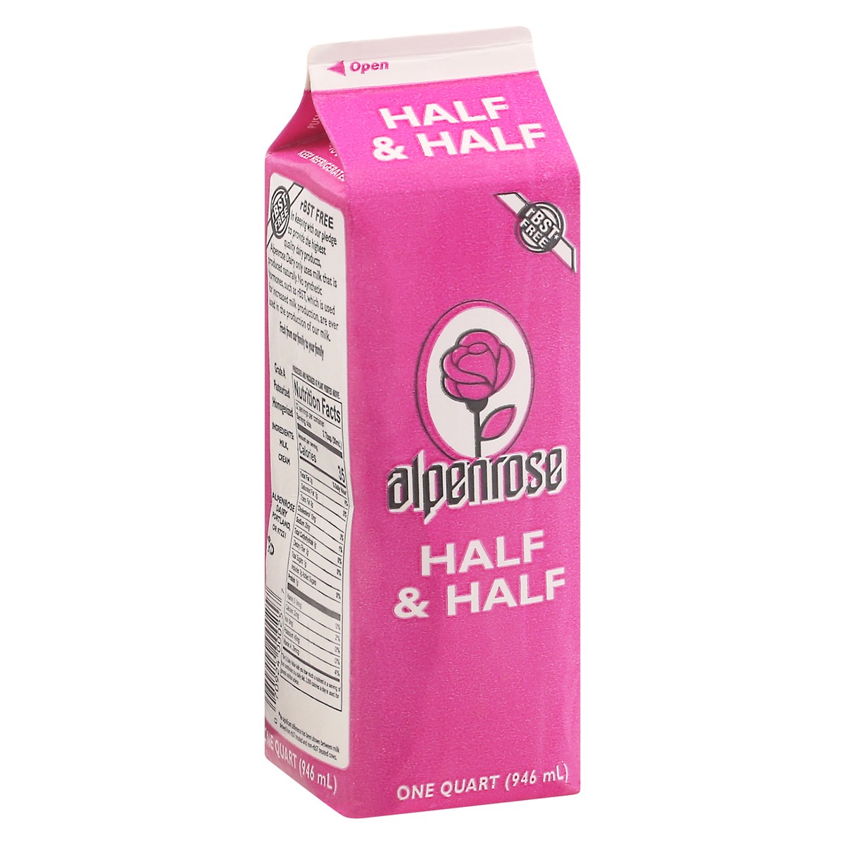 slide 5 of 14, Alpenrose Half & Half 1 qt Carton, 1 qt