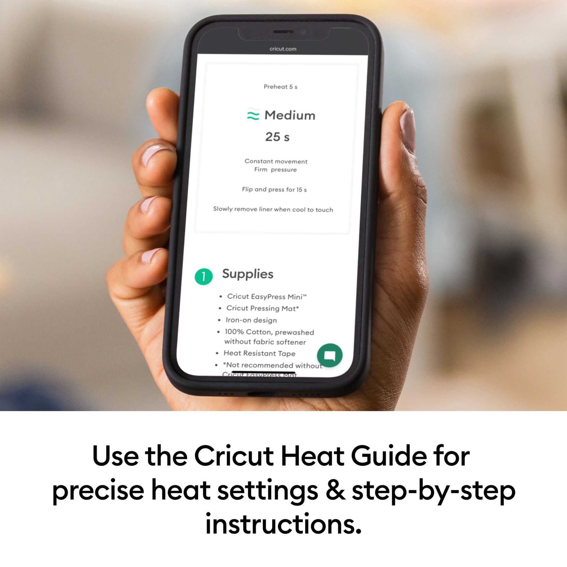 slide 11 of 14, Cricut Easypress Mini, Zen Blue, 3.62 in x 6.3 in x 7.8 in