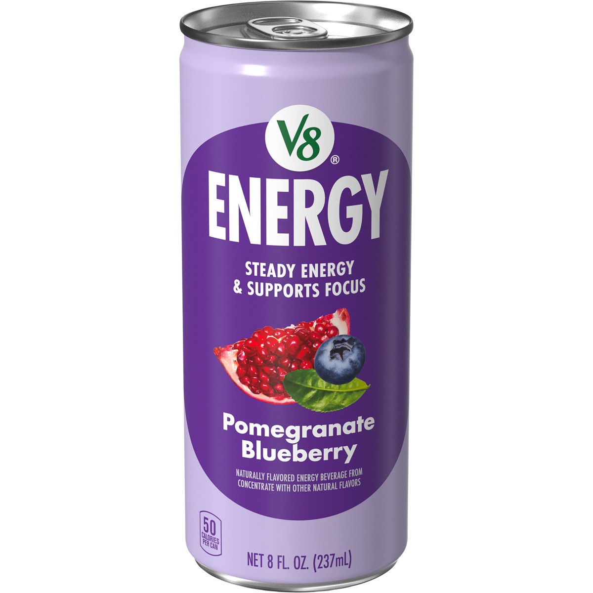 slide 1 of 5, V8 Energy Pomegranate Blueberry Energy Drink, 8 fl oz Can, 8 fl oz