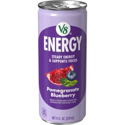 V8 Energy Pomegranate Blueberry Energy Drink, 8 fl oz Can