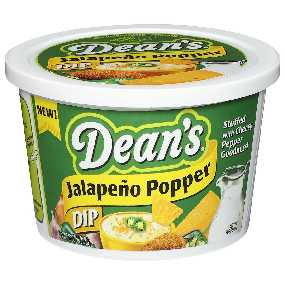 slide 1 of 12, Dean's Jalapeno Popper Dip 16 oz, 16 oz