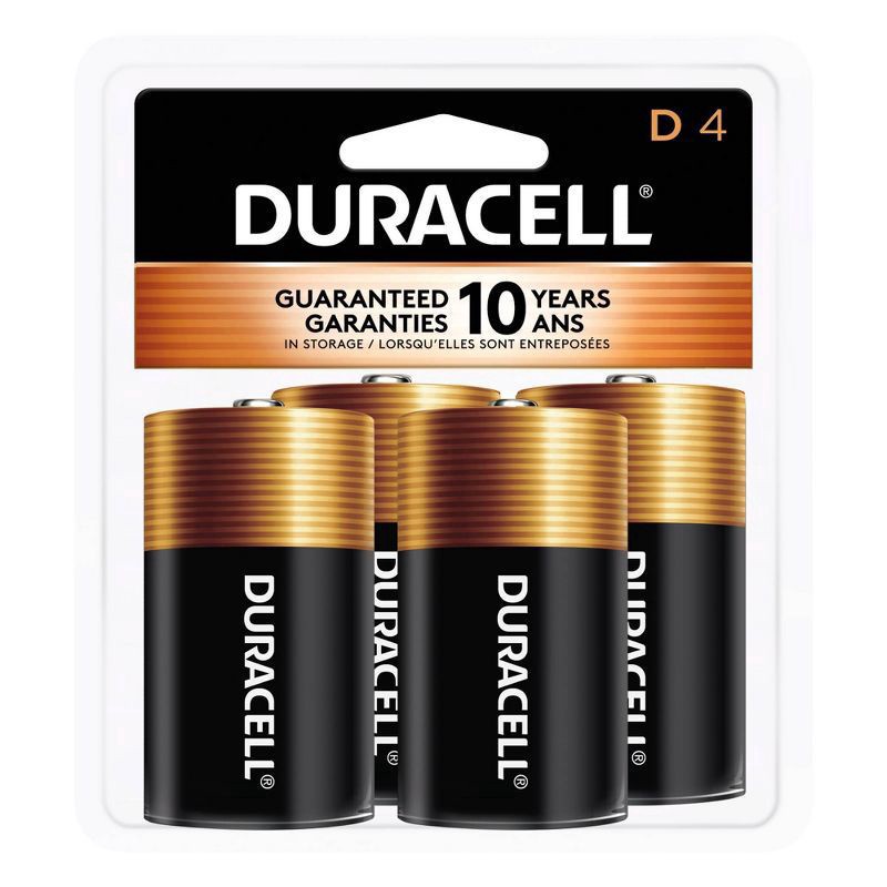 slide 1 of 7, Duracell Coppertop D Batteries - 4pk Alkaline Battery, 4 ct