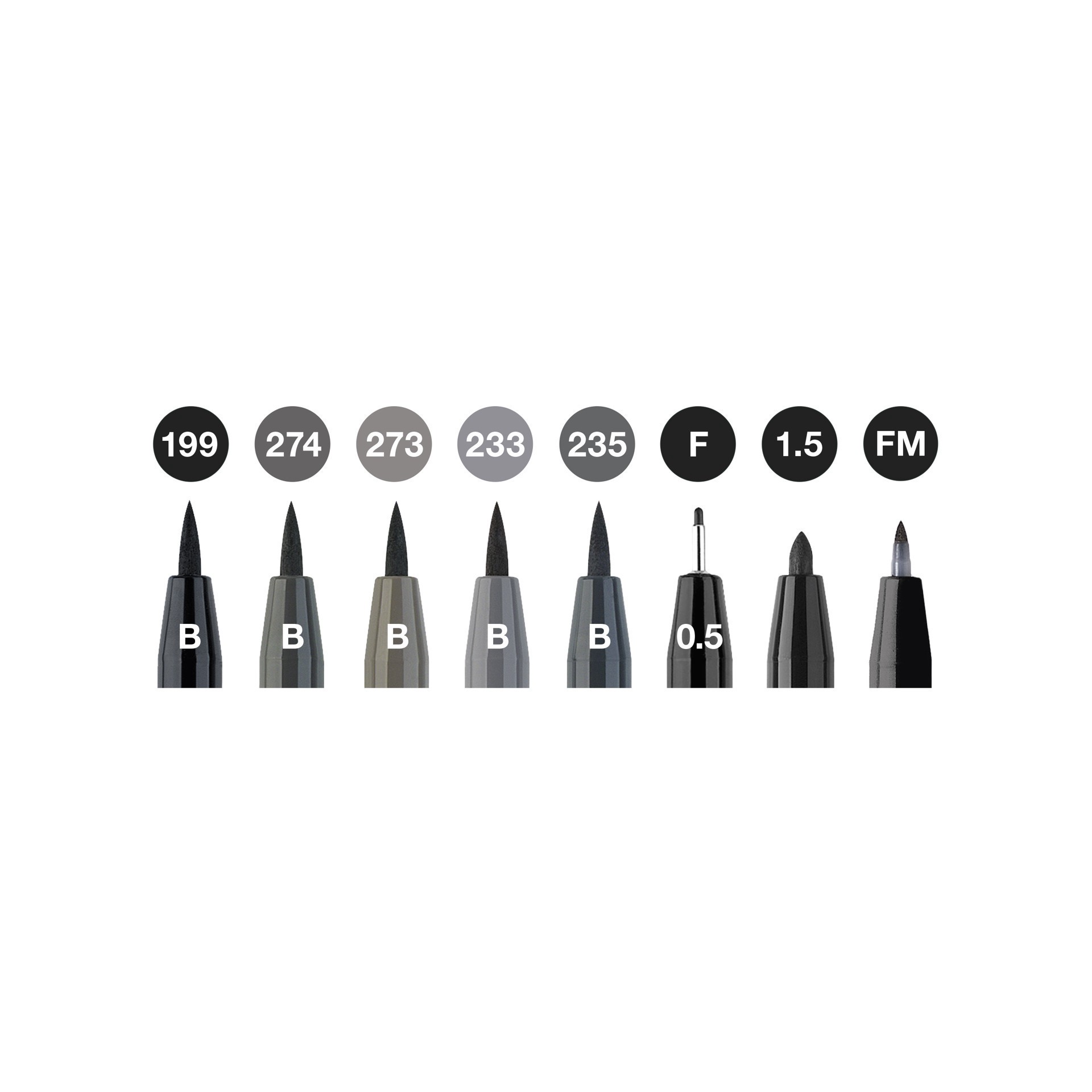 slide 8 of 9, Faber-Castell Pitt Artist Pen Soft Brush Set, 8 Piece, 8 ct