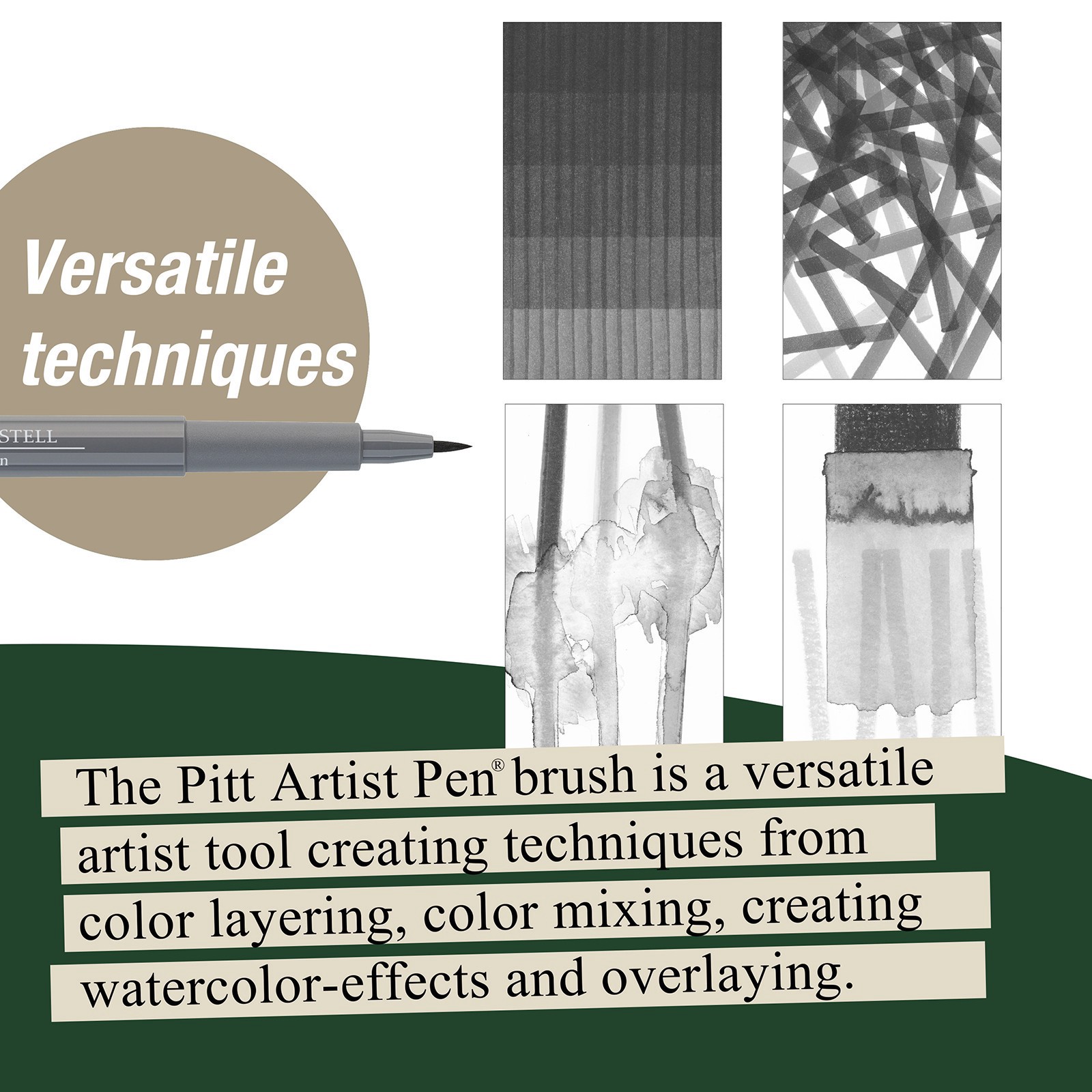 slide 4 of 9, Faber-Castell Pitt Artist Pen Soft Brush Set, 8 Piece, 8 ct