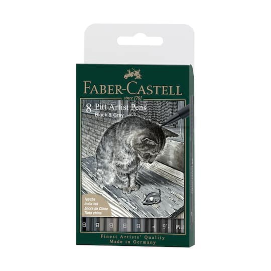 slide 1 of 9, Faber-Castell Pitt Artist Pen Soft Brush Set, 8 Piece, 8 ct