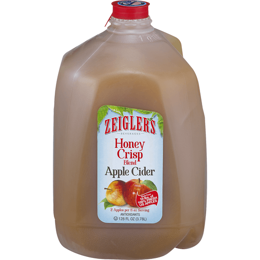 slide 1 of 1, Zeigler's Honey Crisp Apple Cider, 128 oz