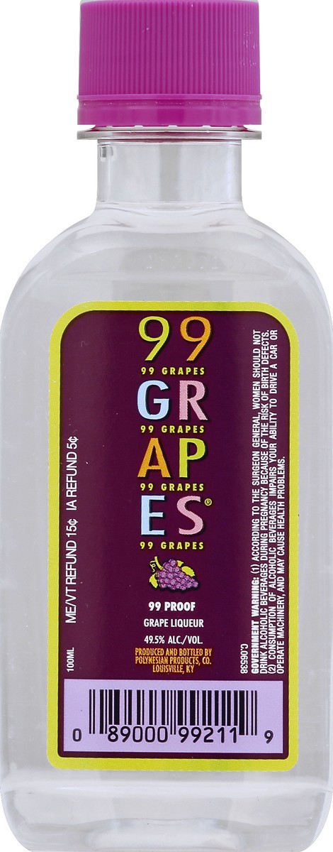 slide 2 of 2, 99 Brand 99 Grapes Liqueur 100ml 99 Proof, 100 ml