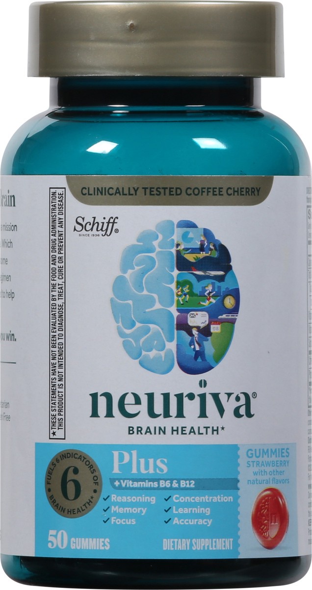 slide 3 of 9, Neuriva Strawberry Brain Health 50 Gummies, 50 ct