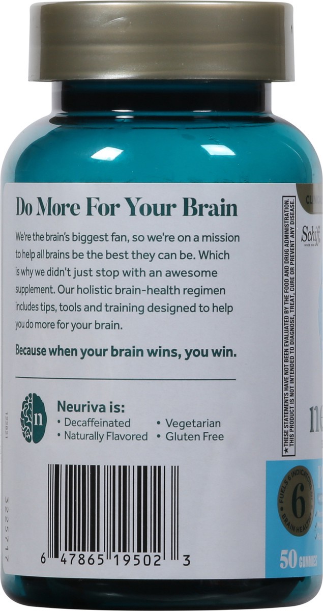 slide 4 of 9, Neuriva Strawberry Brain Health 50 Gummies, 50 ct