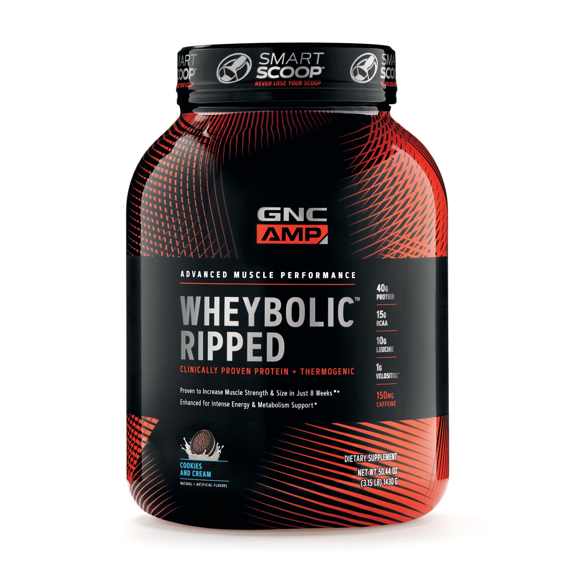 slide 1 of 1, GNC AMP Wheybolic Ripped - Cookies and Cream, 1 ct