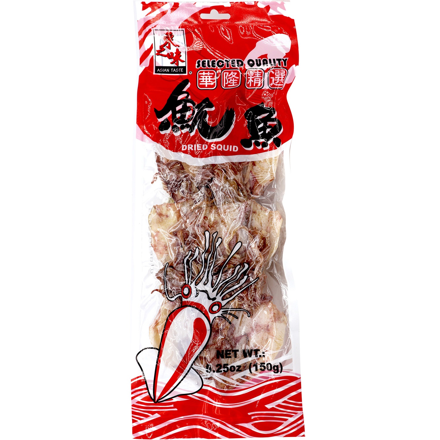 slide 1 of 1, Asian Taste Asn/Tas Dried Squid Unpeeled, 5.28 oz