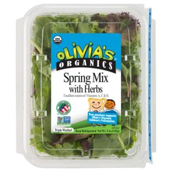 Olivia's Organics Spring Mix with Herbs - 8/5 oz