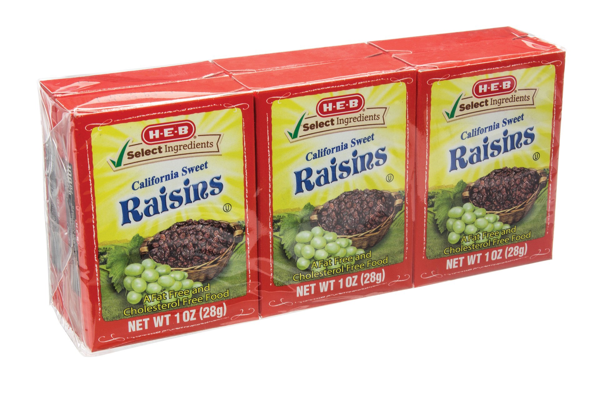 slide 1 of 1, H-B California Sweet Raisins - 6 ct, 6 ct