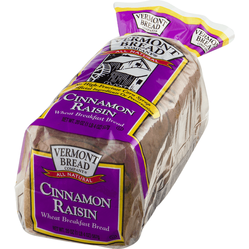 slide 3 of 8, Vermont Bread Co. Vermont Cinnamon Raisin Bread, 20 oz