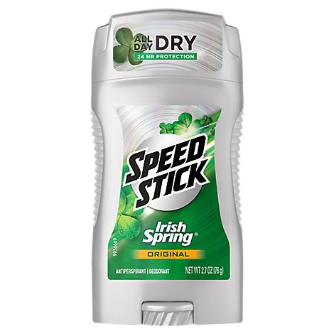 slide 1 of 1, Speed Stick Irish Spring Original Antiperspirant Deodorant, 2.7 oz