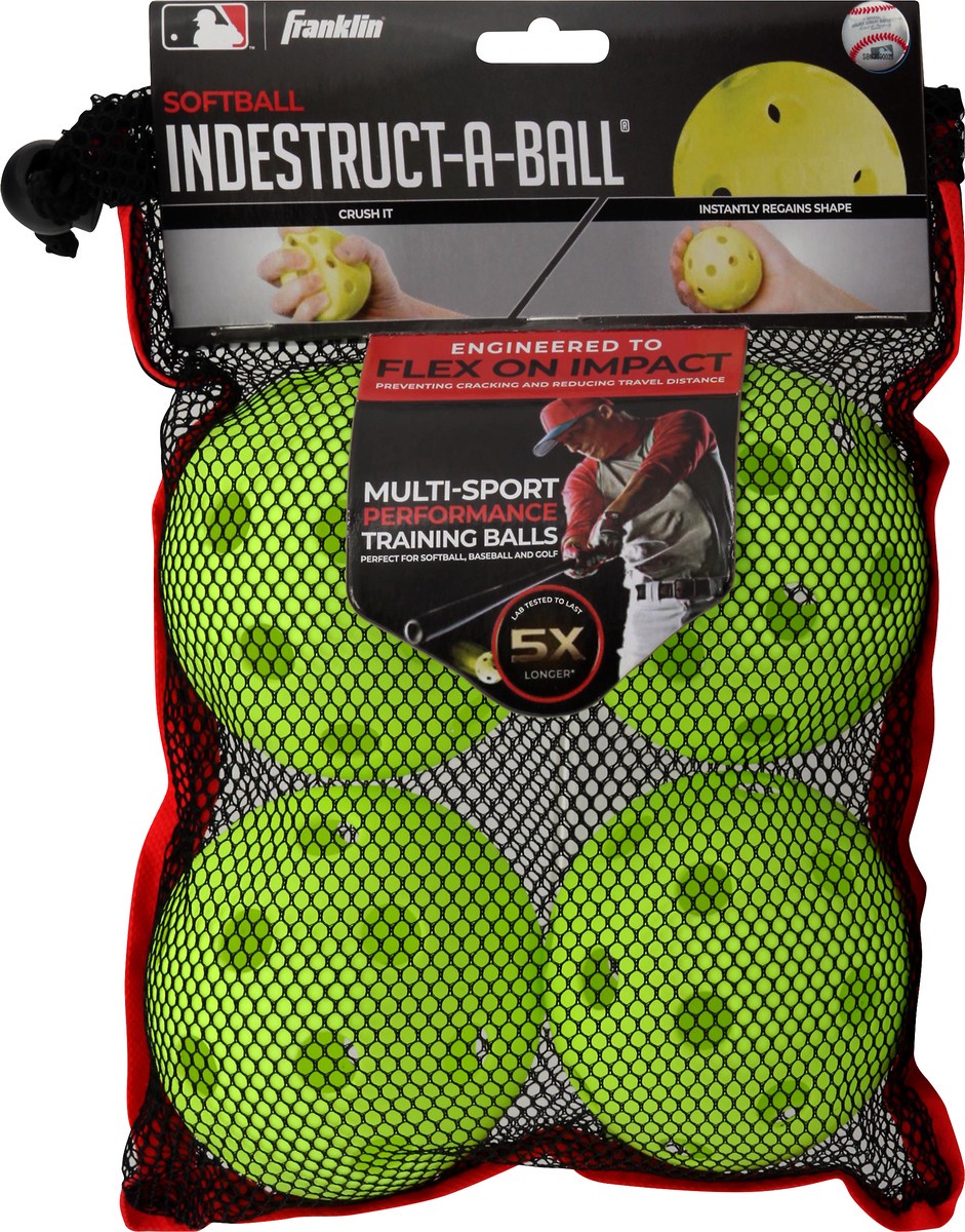 slide 1 of 7, Franklin Sports Indestructa-Ball Softball, 1 ct