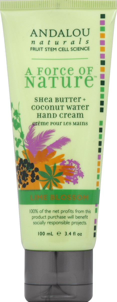 slide 3 of 3, Andalou Naturals A Path of Light Lime Blossom Hand Cream, 3.4 oz