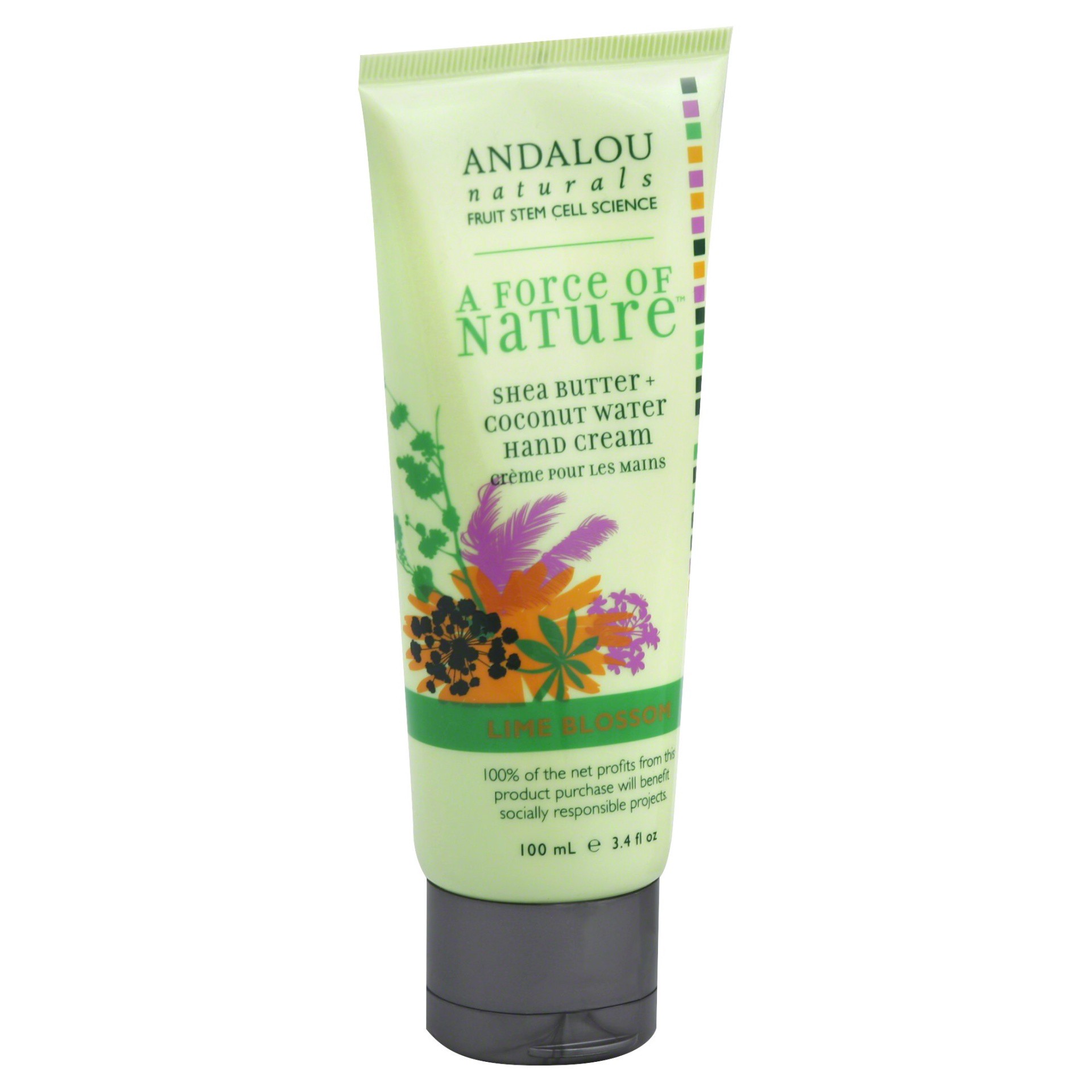 slide 1 of 3, Andalou Naturals A Path of Light Lime Blossom Hand Cream, 3.4 oz