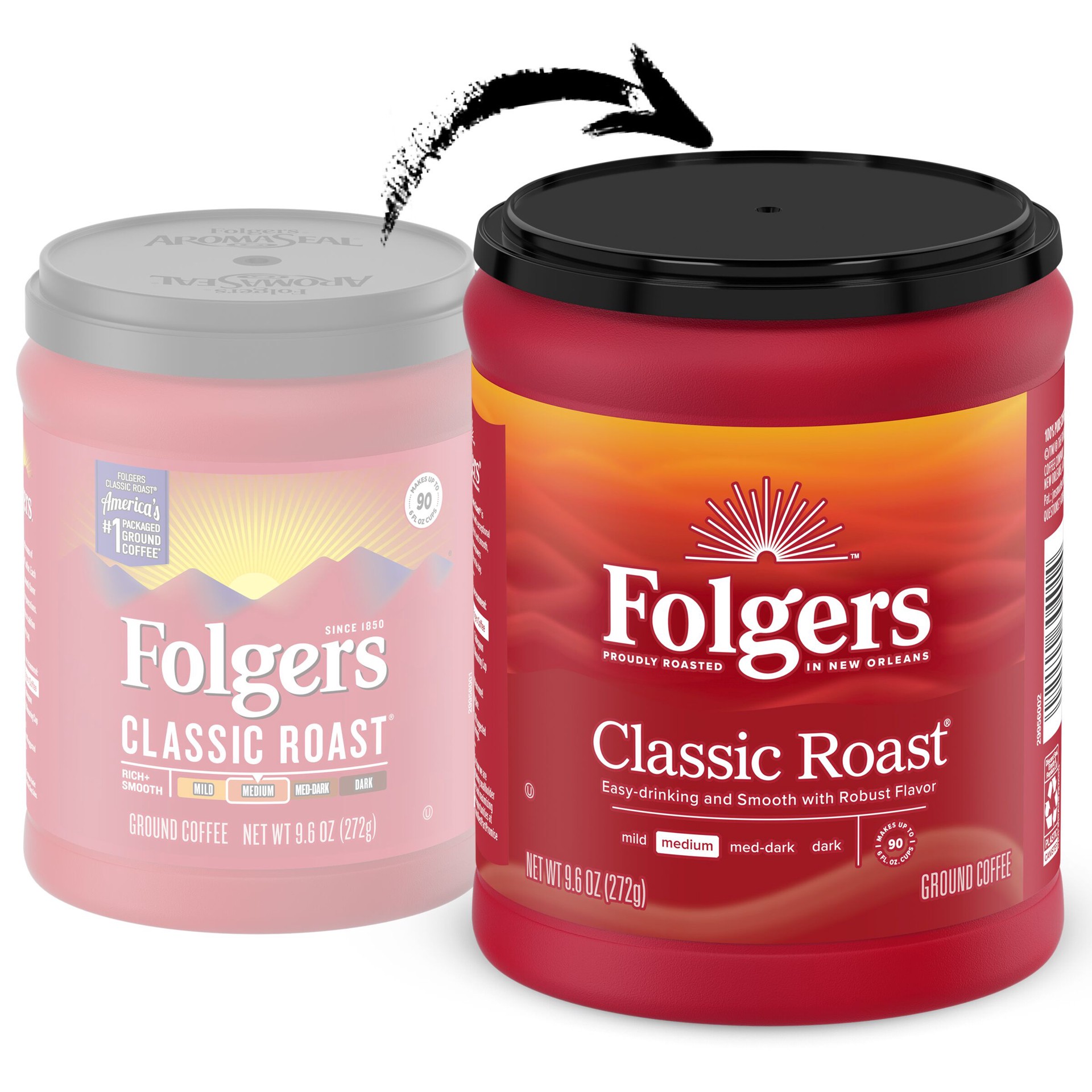 slide 4 of 6, Folgers Coffee, 9.6 oz