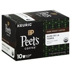 Peet's Coffee Alma De La Tierra Organic Dark Roast Coffee Pods - 10 ct
