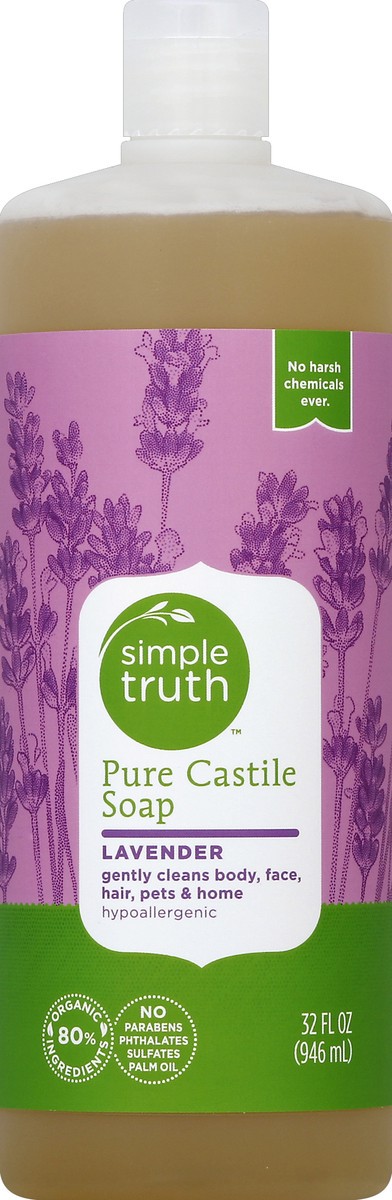 slide 1 of 3, Simple Truth Lavender Pure Castile Soap, 32 fl oz