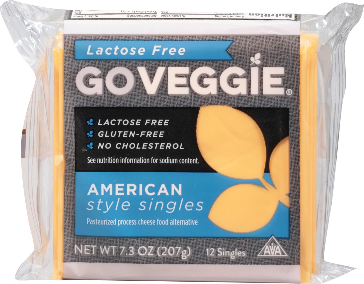 slide 9 of 13, GO VEGGIE Lactose Free American Singles, 7.3 oz