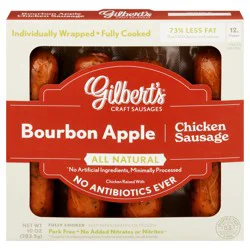 Gilbert's Bourbon Apple Chicken Sausage 10 oz