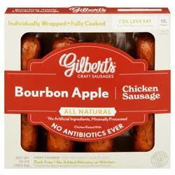 Gilbert's Bourbon Apple Chicken Sausage 10 oz