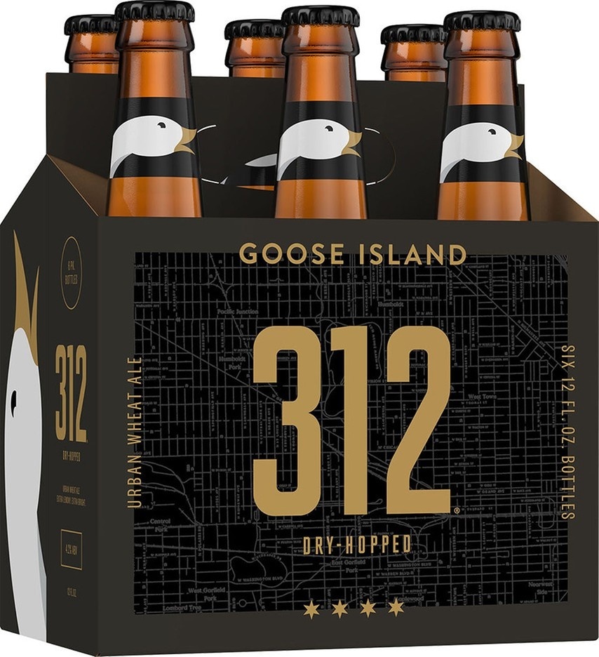 slide 1 of 1, Goose Island Beer Co. 312 Dry Hopped Urban Wheat Ale Bottles, 6 ct; 12 fl oz