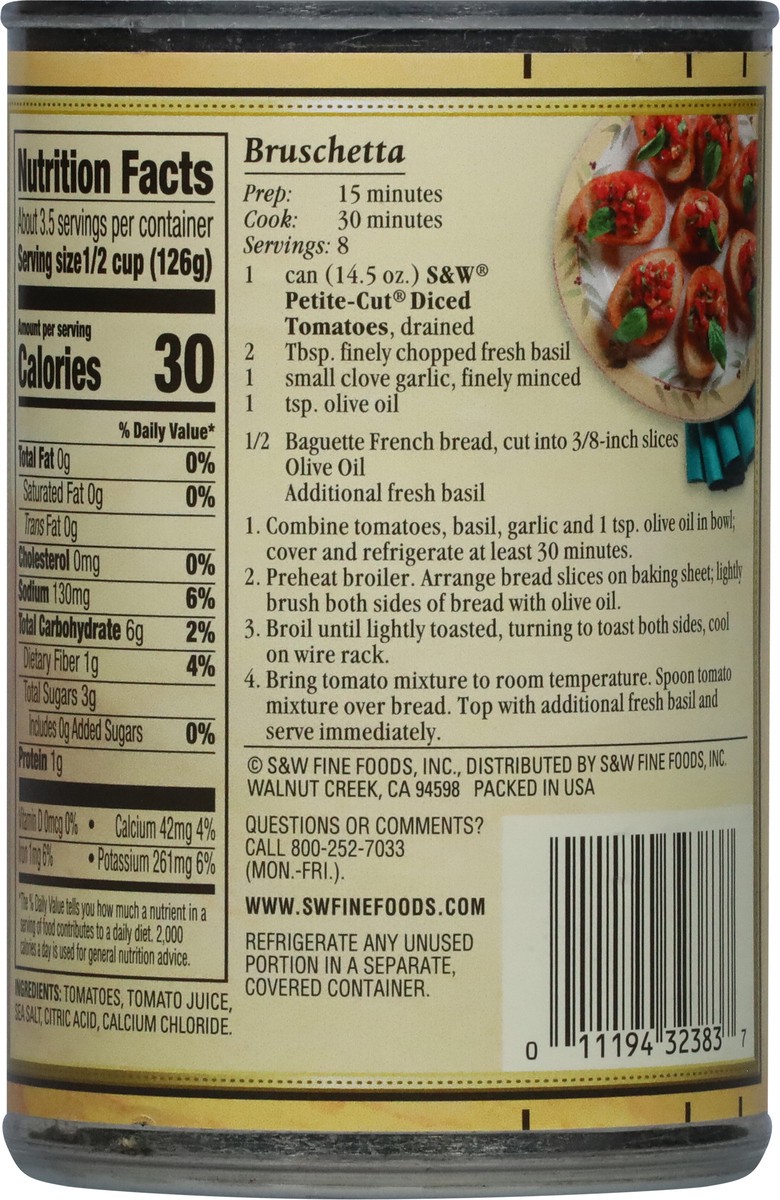 slide 3 of 13, S&W Premium Petite-Cut Tomatoes 14.5 oz, 14.5 oz