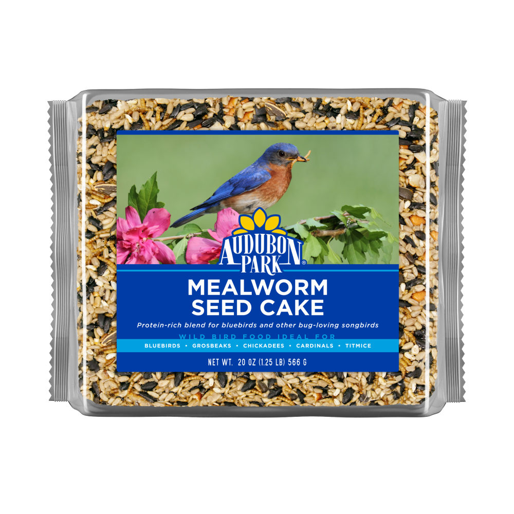 slide 1 of 1, Audubon Park 1.25 Lb. Mealworm Wild Bird Seed Cake 14361, 1.25 lb