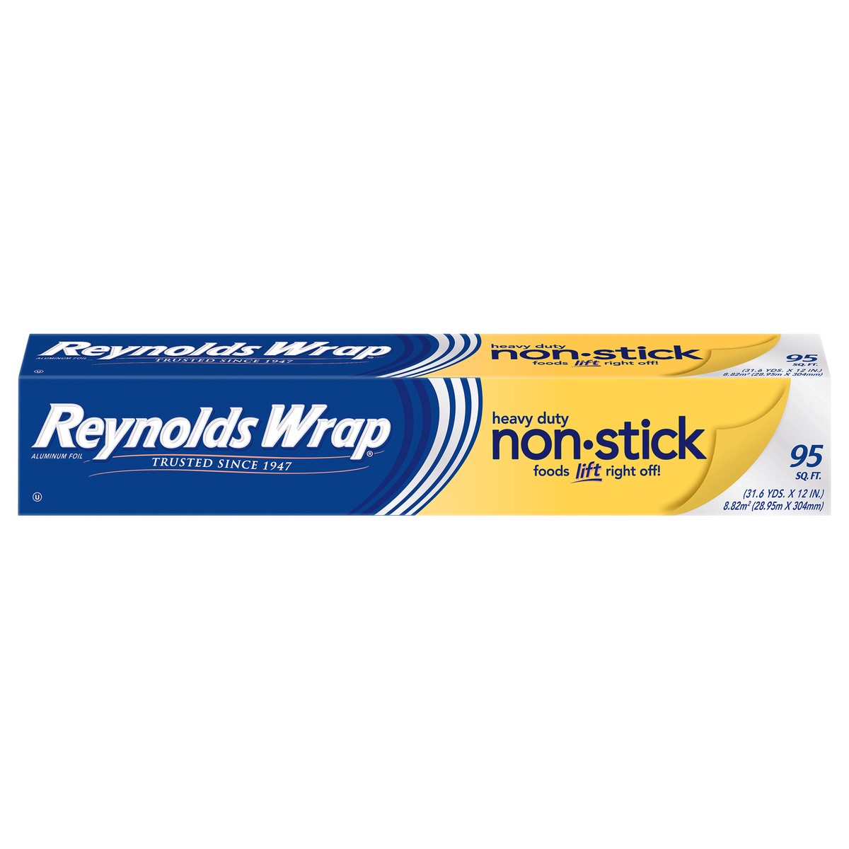 slide 5 of 9, Reynolds Wrap Heavy Duty Non-Stick Aluminum Foil 95 sq. ft. Box, 1 ct