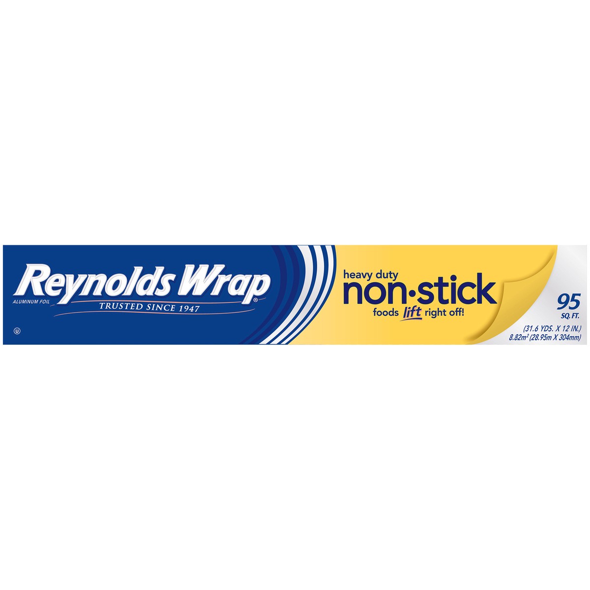 slide 1 of 9, Reynolds Wrap Heavy Duty Non-Stick Aluminum Foil 95 sq. ft. Box, 1 ct