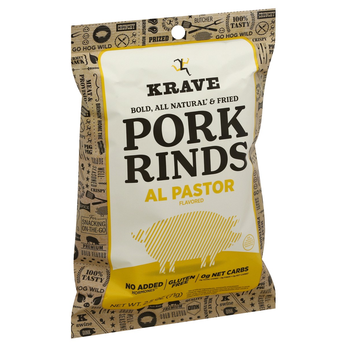 slide 7 of 11, Krave Al Pastor Flavored Pork Rinds 2.5 oz, 2.5 oz