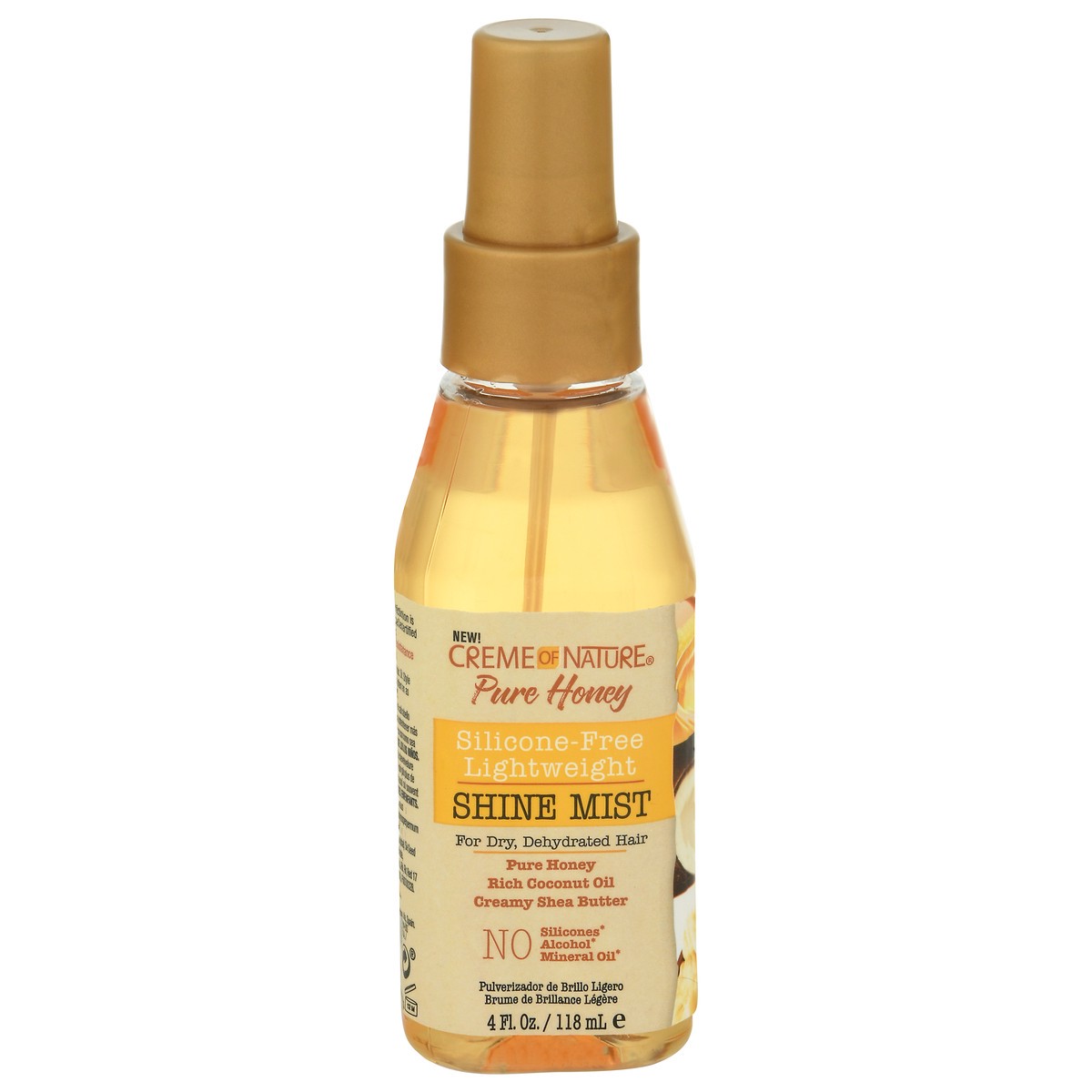 slide 9 of 11, Creme of Nature Pure Honey Silicone-Free Lightweight Shine Mist 4 fl oz, 4 oz