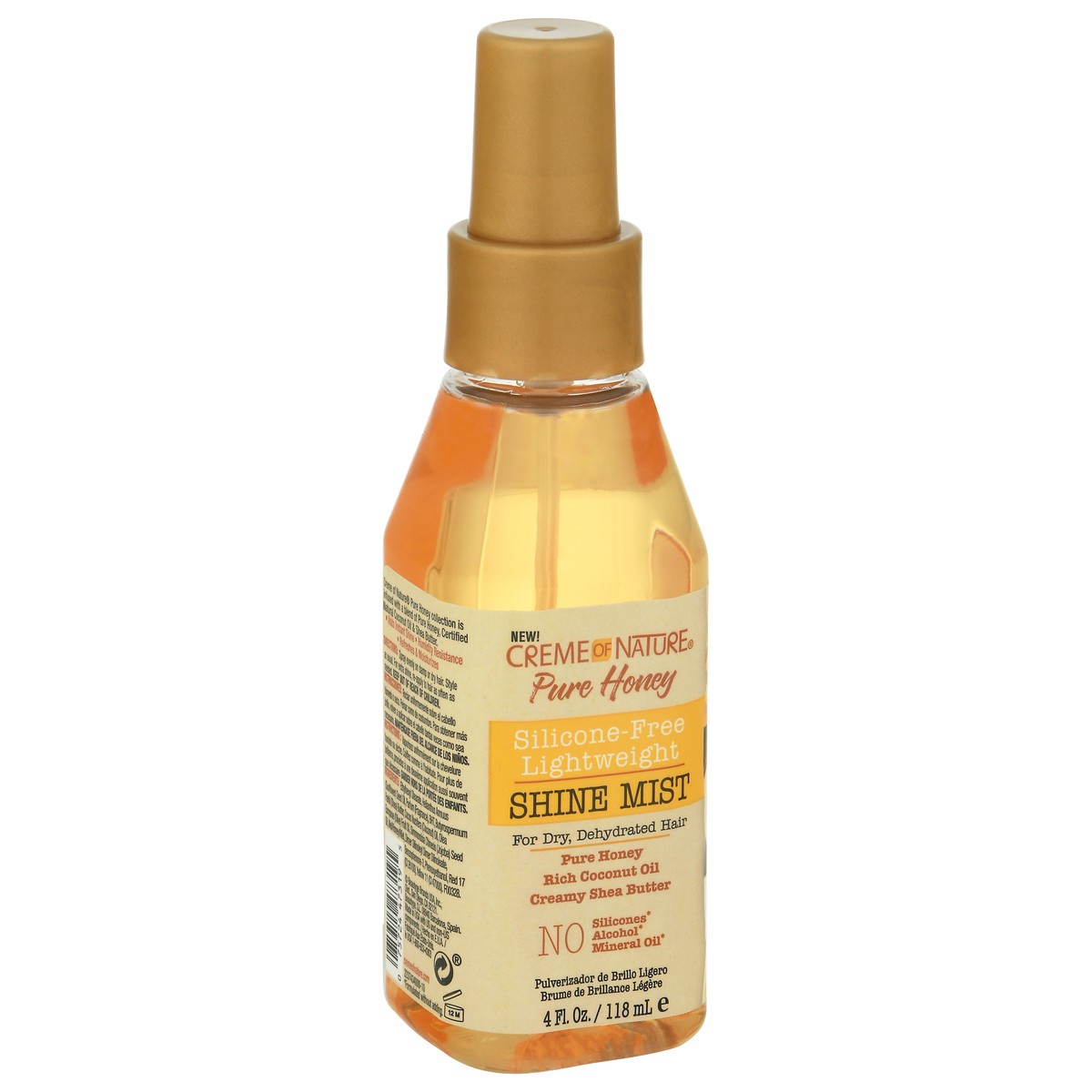 slide 10 of 11, Creme of Nature Pure Honey Silicone-Free Lightweight Shine Mist 4 fl oz, 4 oz