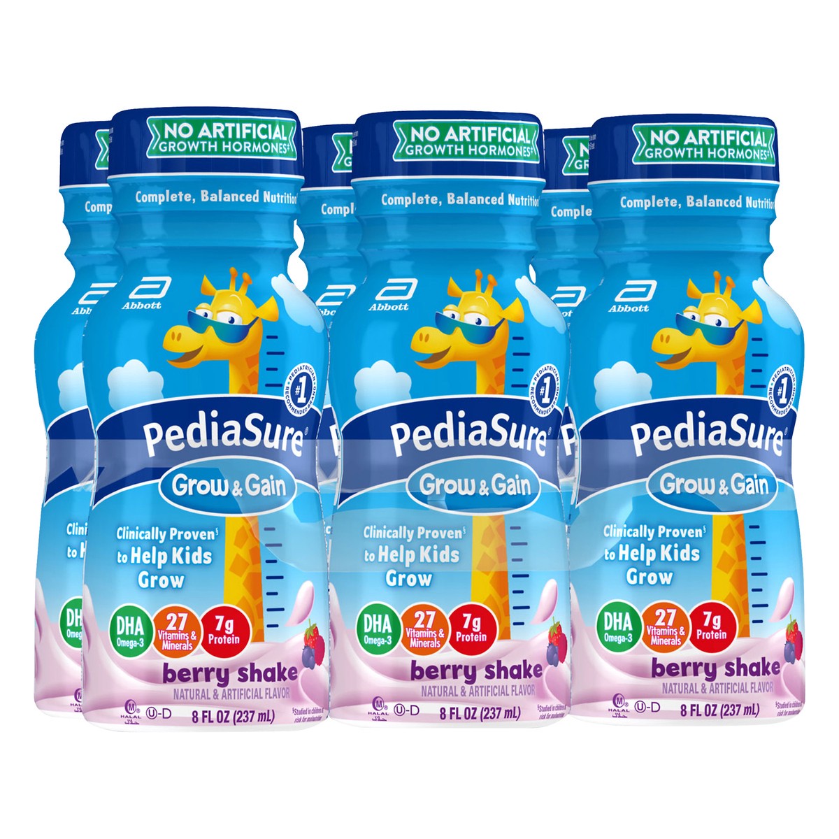 slide 2 of 9, PediaSure Berry Nutrition Shake 6.0 ea, 6 ct