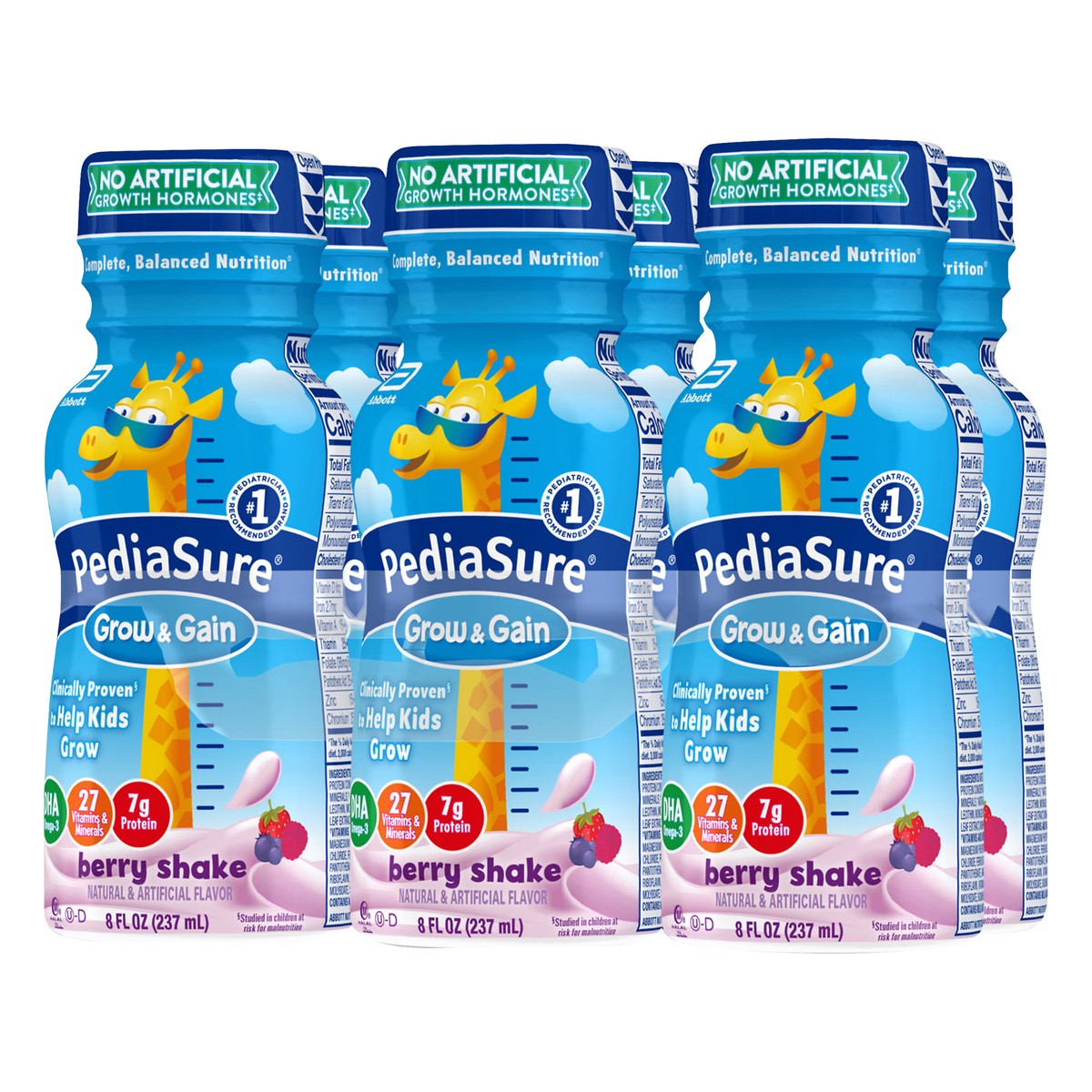 slide 5 of 9, PediaSure Berry Nutrition Shake 6.0 ea, 6 ct