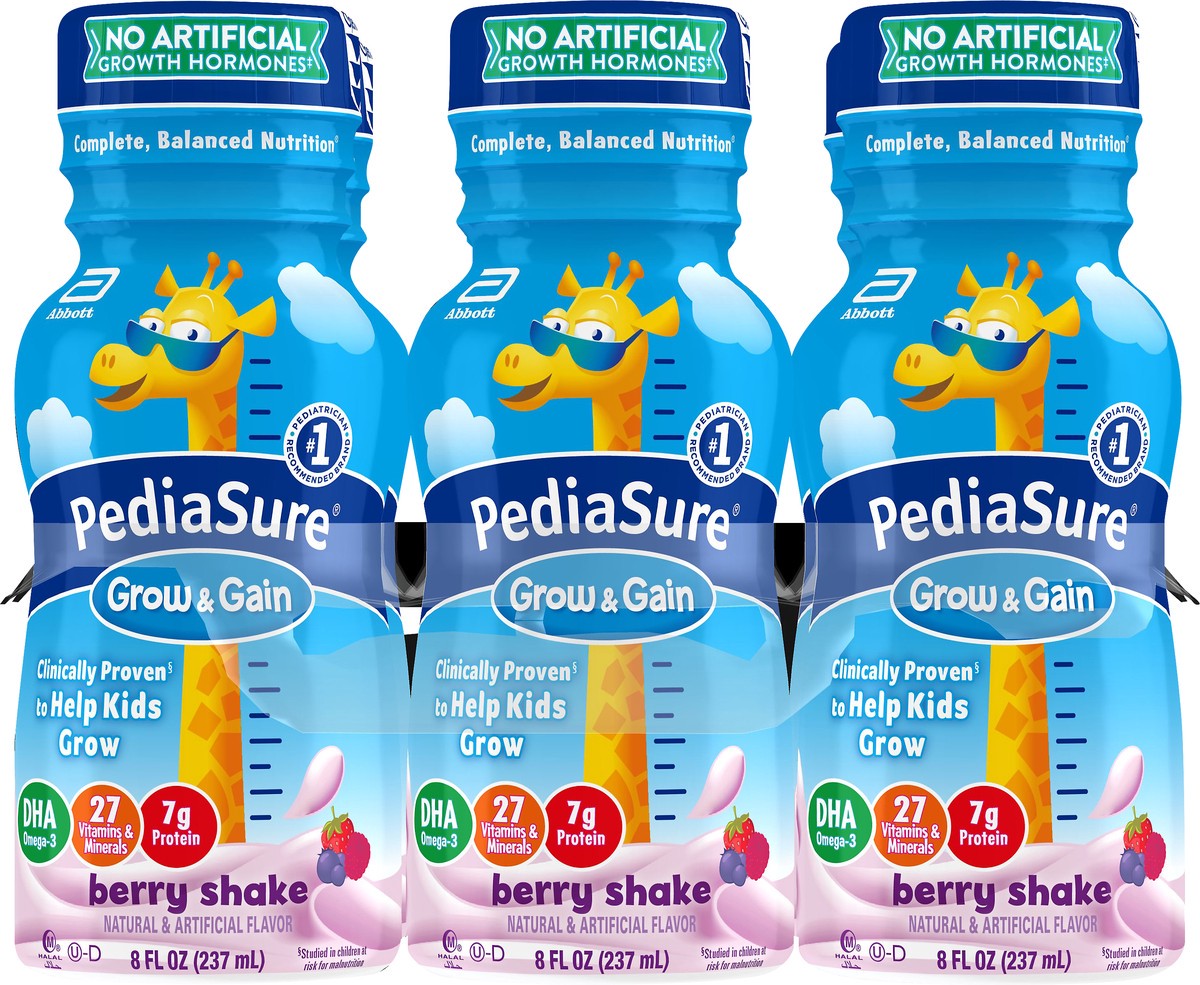 slide 1 of 9, PediaSure Berry Nutrition Shake 6.0 ea, 6 ct