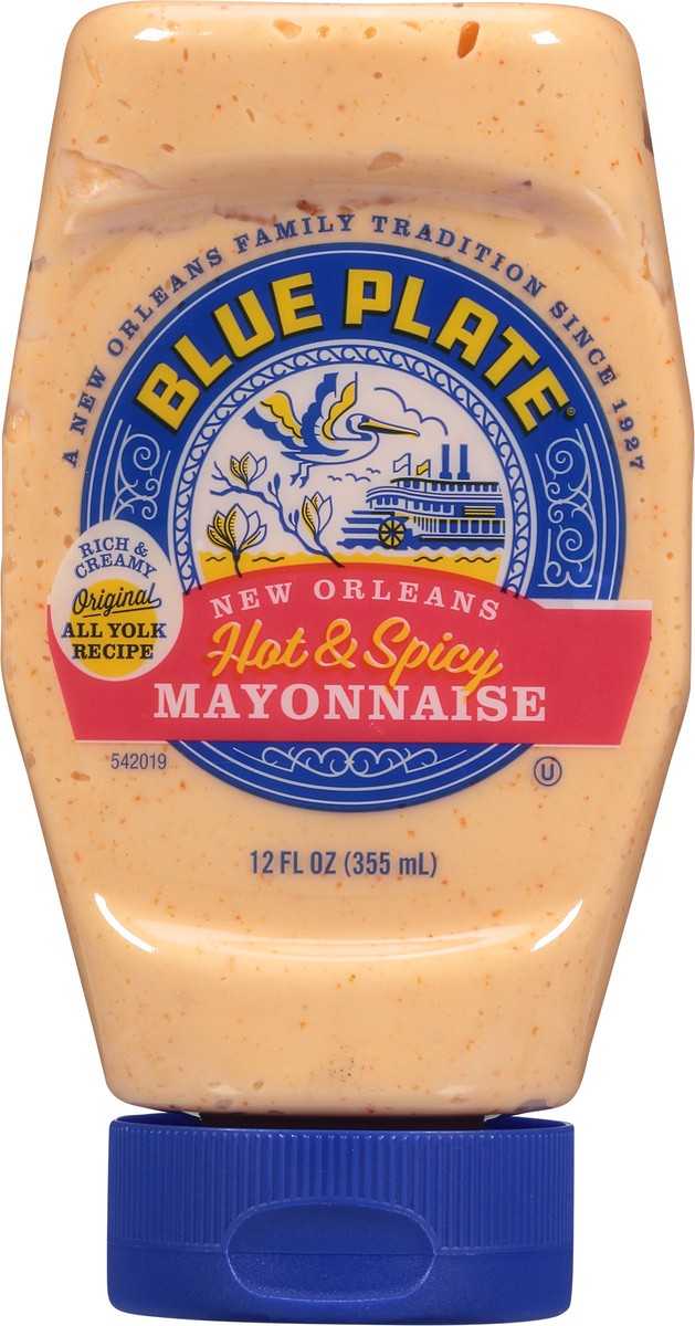 slide 6 of 9, Blue Plate Hot/Spicy Mayo, 12 oz
