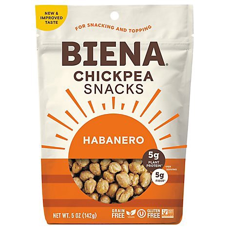 slide 1 of 1, Biena Chickpea Snacks Roasted Habanero - 5 Oz, 5 oz