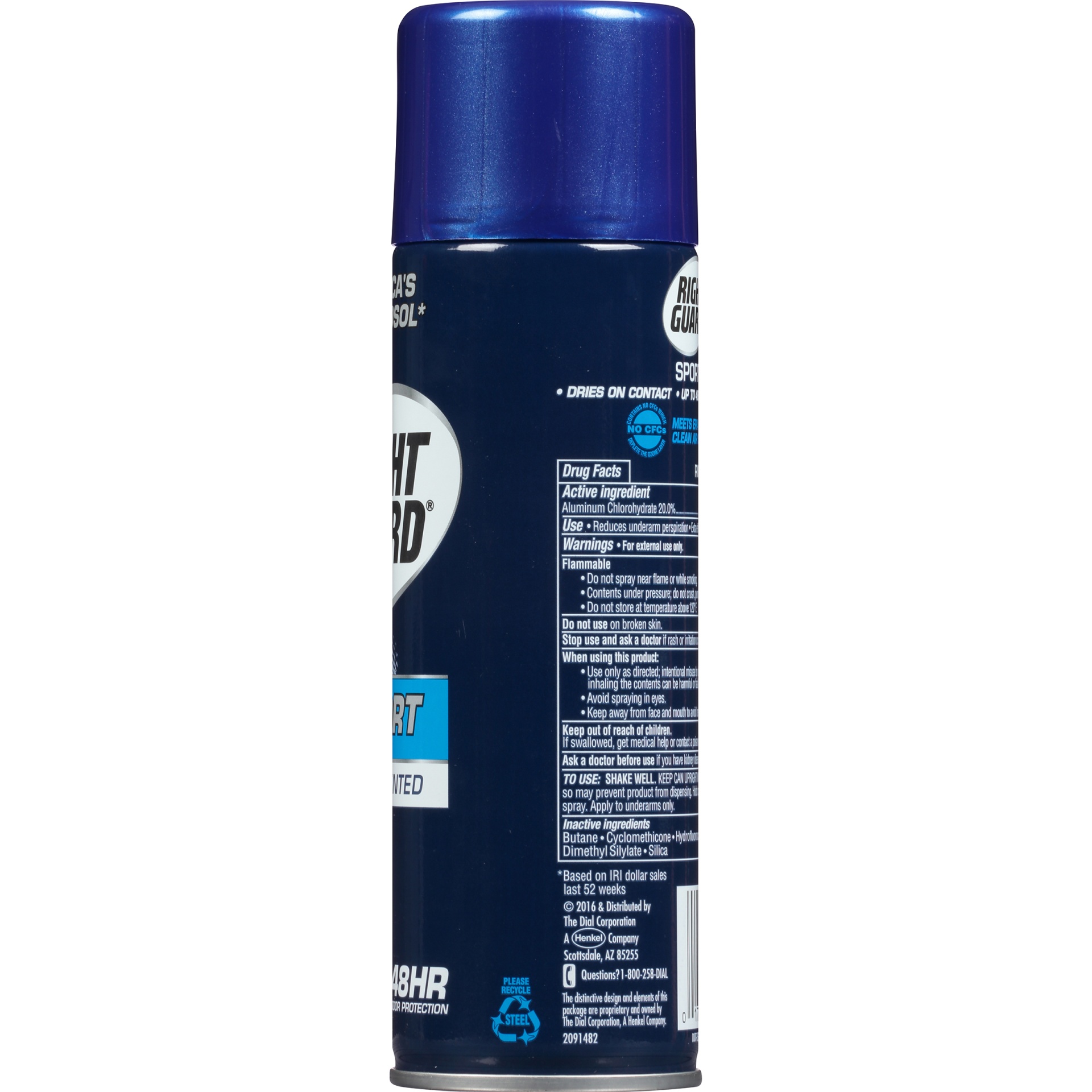 slide 3 of 5, Right Guard Sport Aerosol Antiperspirant Unscented, 6 oz