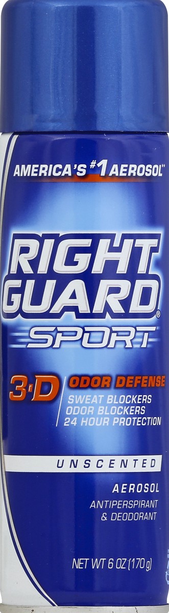 slide 3 of 4, Right Guard Sport Aerosol Antiperspirant Unscented, 6 oz