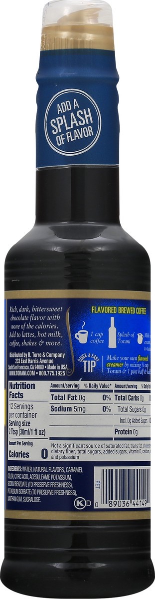 slide 7 of 11, Torani Chocolate Coffee Syrup - 12.7 fl oz, 12.7 fl oz