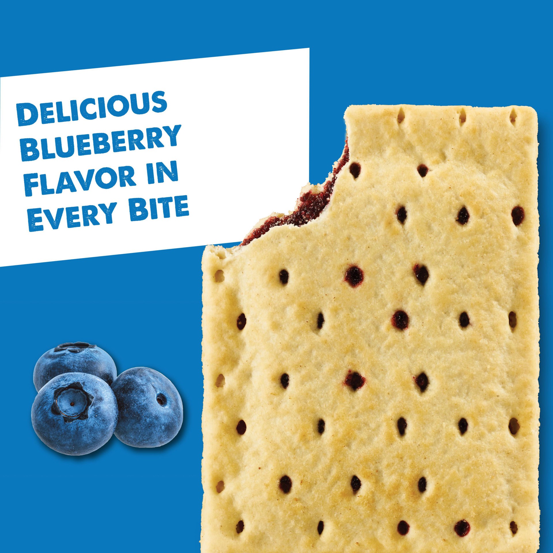 slide 4 of 5, Pop-Tarts Toaster Pastries, Breakfast Foods, Kids Snacks, Unfrosted Blueberry, 13.5oz Box, 8 Pop-Tarts, 13.5 oz