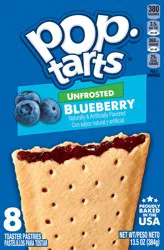 Pop-Tarts 8 Pack Unfrosted Blueberry Toaster Pastries 8 ea