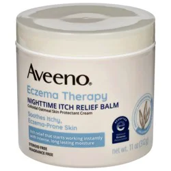 Aveeno Eczema Therapy Nighttime Itch Relief Balm, Fragrance-free 11 oz
