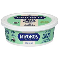 Miyoko's Creamery Plant Milk Savory Scallion Cream Cheese - 8 oz