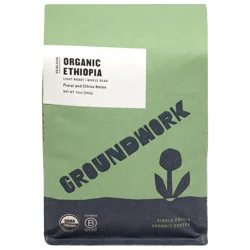 Groundwork Organic Light Roast Ethiopia Coffee 12 oz