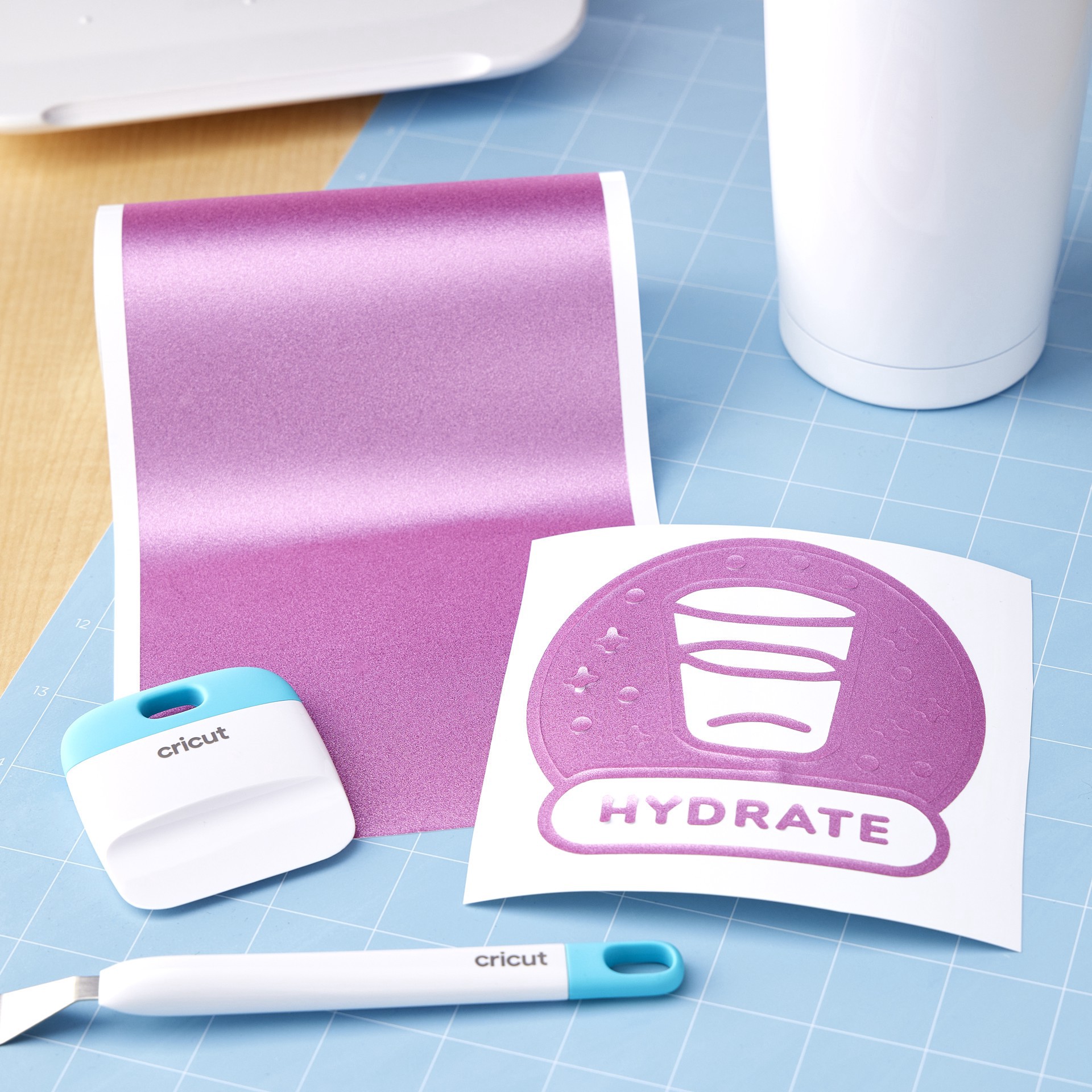 slide 3 of 3, Cricut Joy Permanent Smart Vinyl Shimmer, 5.5 in x 48 in